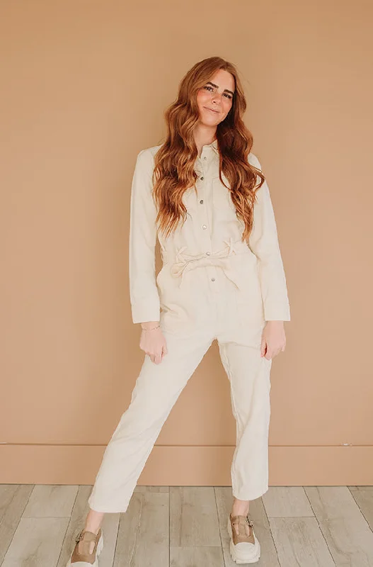 Mom jeans for womenMelbourne Vanilla Utility Jumpsuit - Nursing Friendly - FINAL SALE