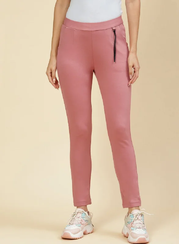 Mom jeans for womenWomen Pink Plain Jegging