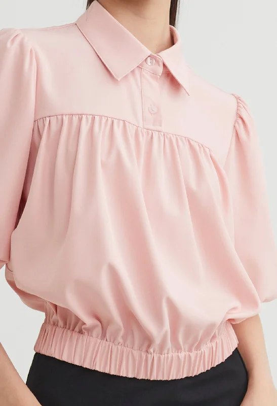 Limited edition women's topsBalloon Sleeve Sporty Top