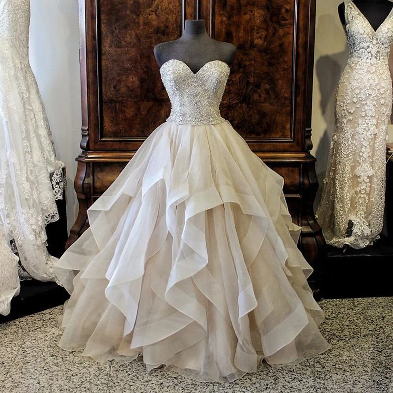 Winter dresses for cold weatherSiaoryne Sweetheart Ball Gown Wedding Dress Custom Made Bridal Gown WD1004