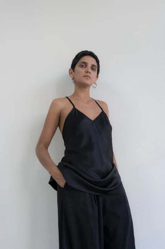 Fitted women's topsUrozhay Black Viscose Top