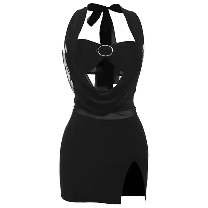 Cocktail dresses for womenMidnight Backless Mini Dress