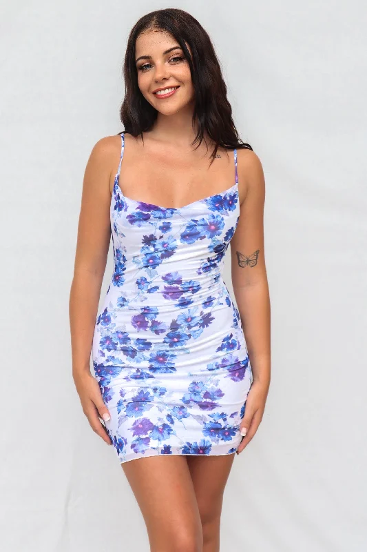 Little white dresses (LWDs) for womenAngelyn Mini Dress - Blue Floral