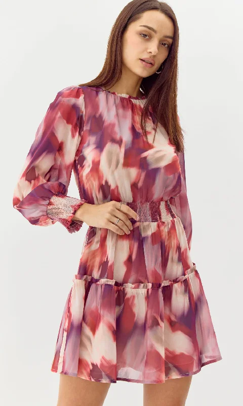 Lantern sleeve dresses for womenAnelia Smocked Mini Dress