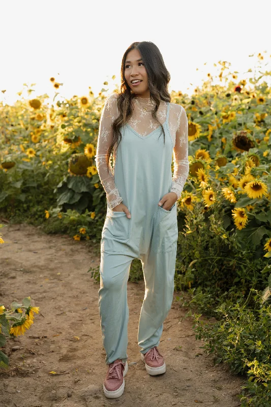Tall women's jeansWilda Jumpsuit-Seafoam