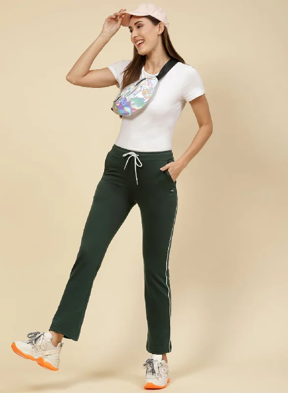 Spring-colored women's pantsWomen Green Regular Fit Lower