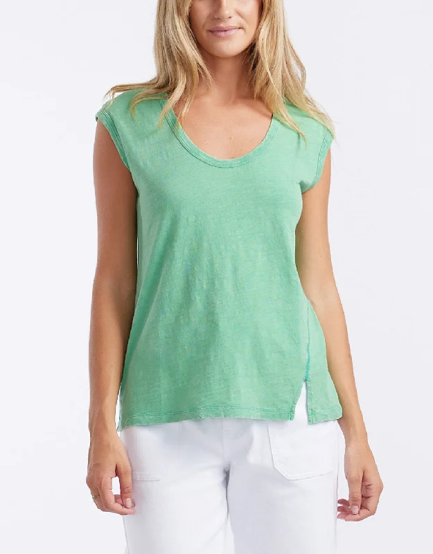 Sheer women's topsCali Stitch Tank - Apple