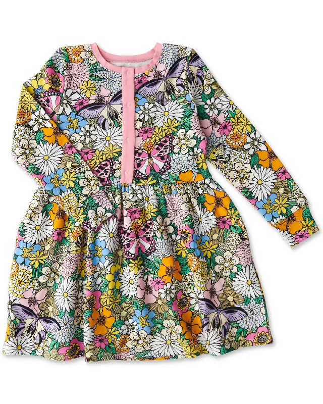 Women's casual dressesBliss Floral Organic Cotton Winter Dress