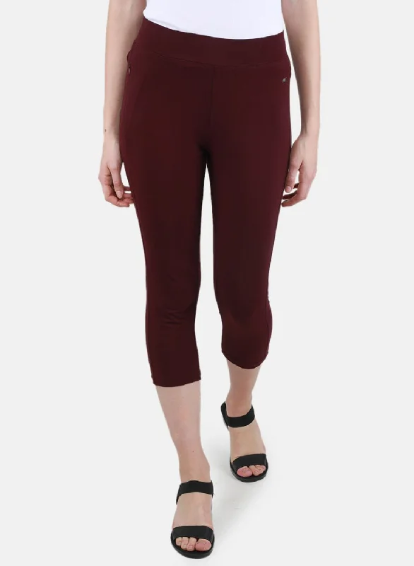 Midi dresses for womenWomen Purple Solid Capri
