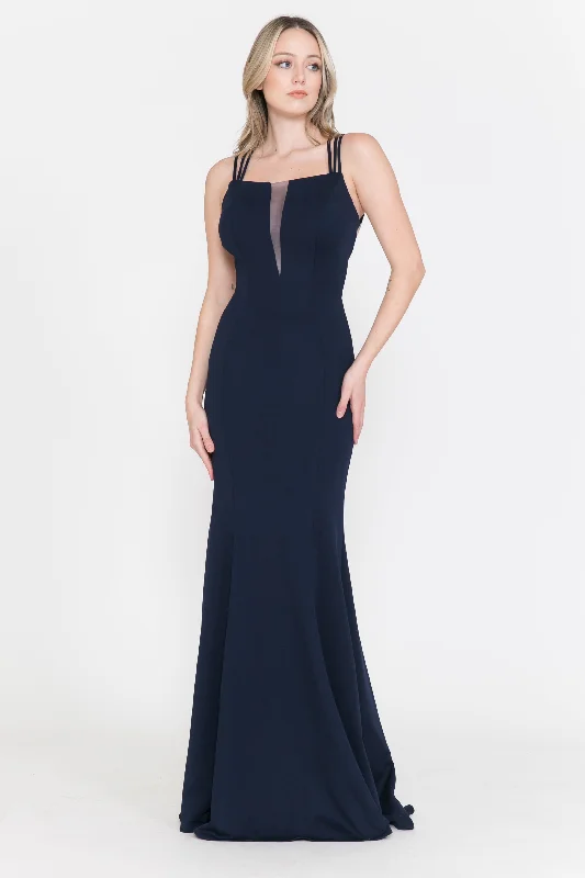 Sustainable dresses for eco-conscious womenLa Merchandise LAY8468 Sexy Simple Open Back Formal Bridesmaids Dress