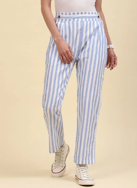 High-slit women's skirtsWomen Blue Regular Fit Lower