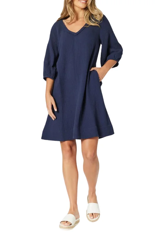 Fit-and-flare dresses for womenBYRON COTTON DRESS - 46089T
