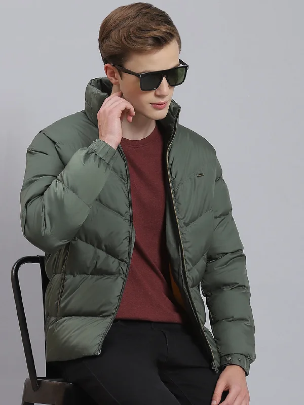 men's tailored, sports, and blazer jackets for all occasionsMen Green Solid Hooded Full Sleeve Jacket