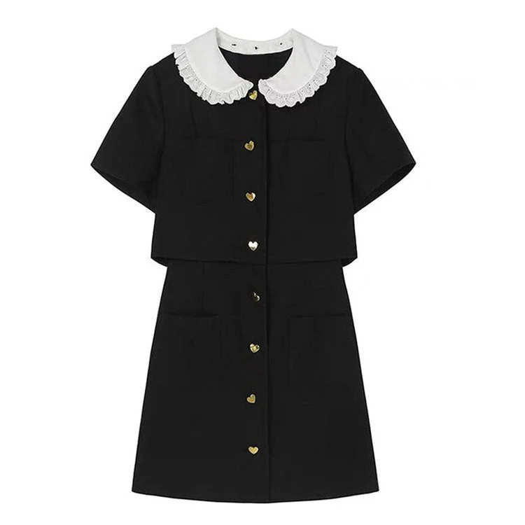Strapless dresses for womenLittle Witch Mini Black Dress