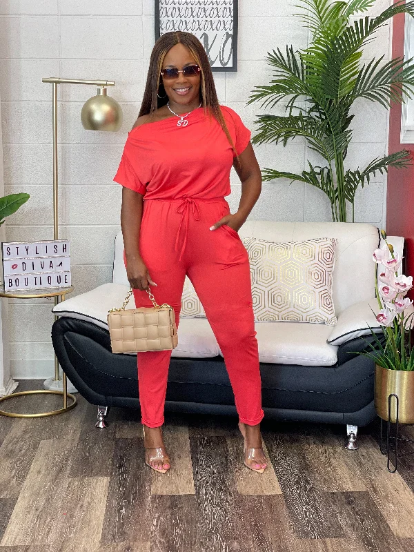 A-line women's dressesLovely Style Jumpsuit (Rose)