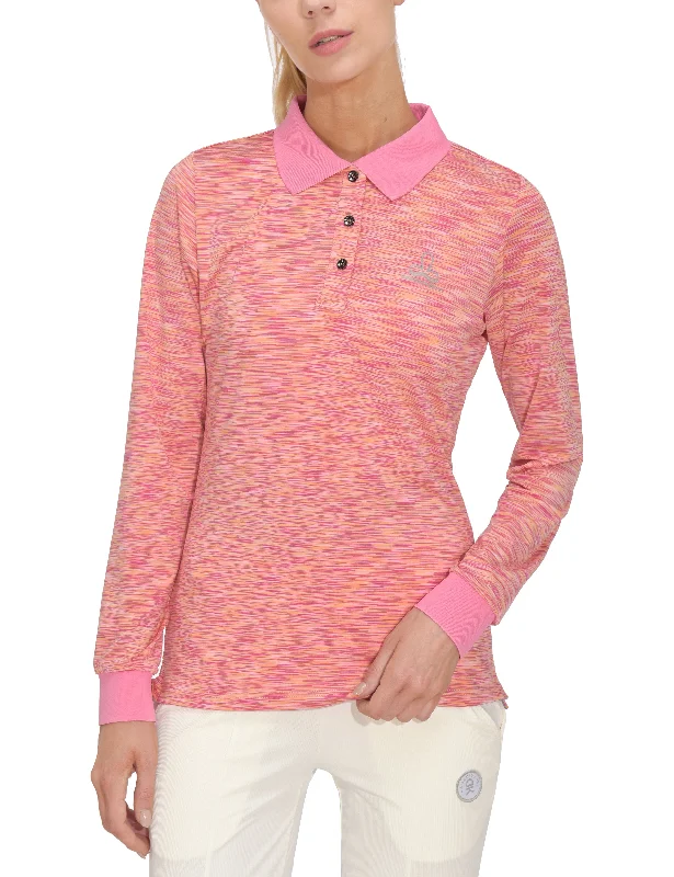 Lightweight women's topsWomen's UV Protection Polo Shirt Long Sleeve Golf T-Shirt