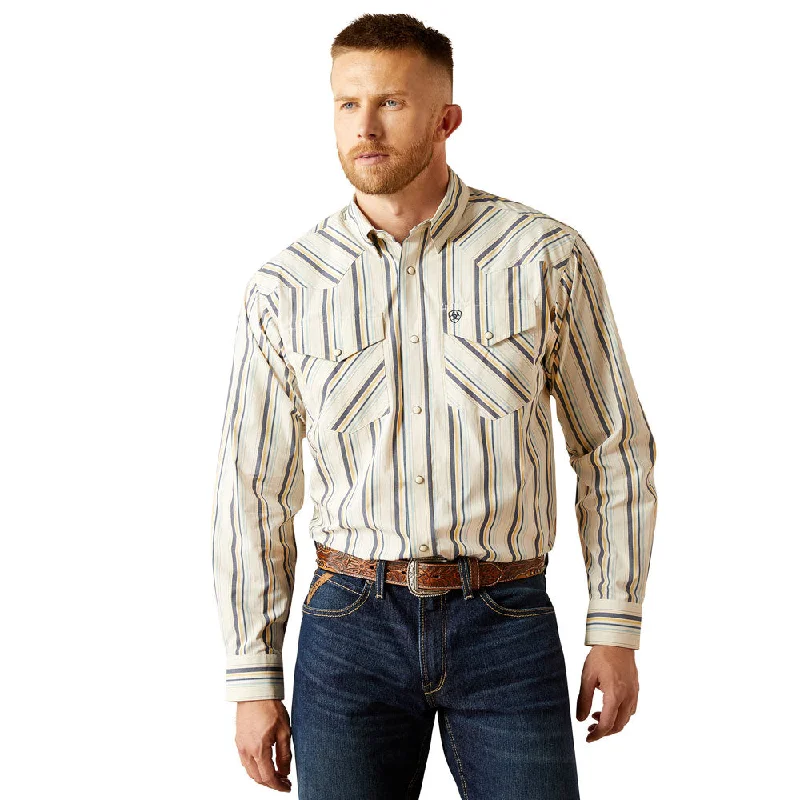 Burgundy women's tops10054659 Ariat Men's Finnley Classic Fit Long Sleeve Western Shirt - Cream