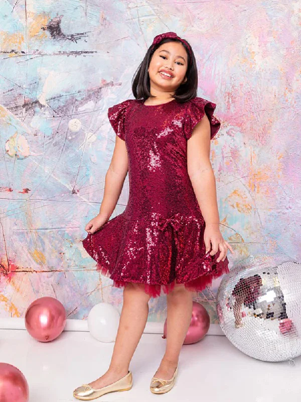 Handmade dresses for unique fashion statementsBig Girl Multi Color Sequin Ruffle Tutu Junior Bridesmaid Dress Plus Size 14.5-20.5