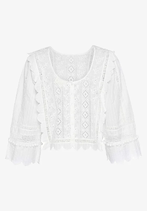 Affordable women's topsBlouse Se980 Miramar Off-White
