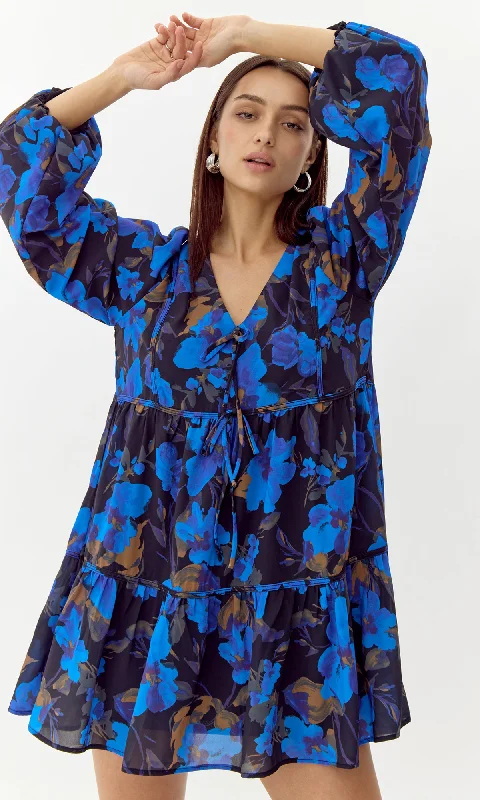 Godet dresses for womenAllison Floral Mini Dress