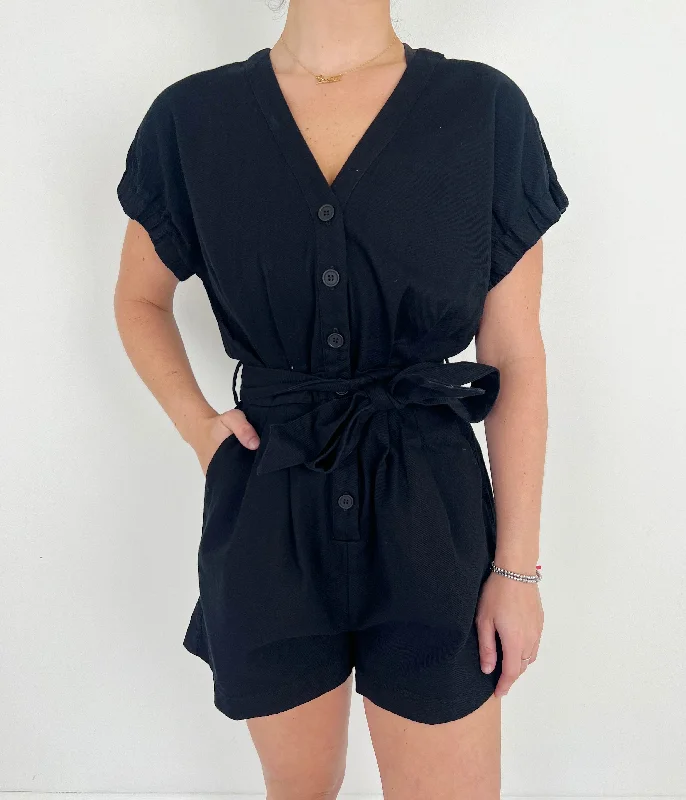 Elegant women's pantsBlack Maisie Romper