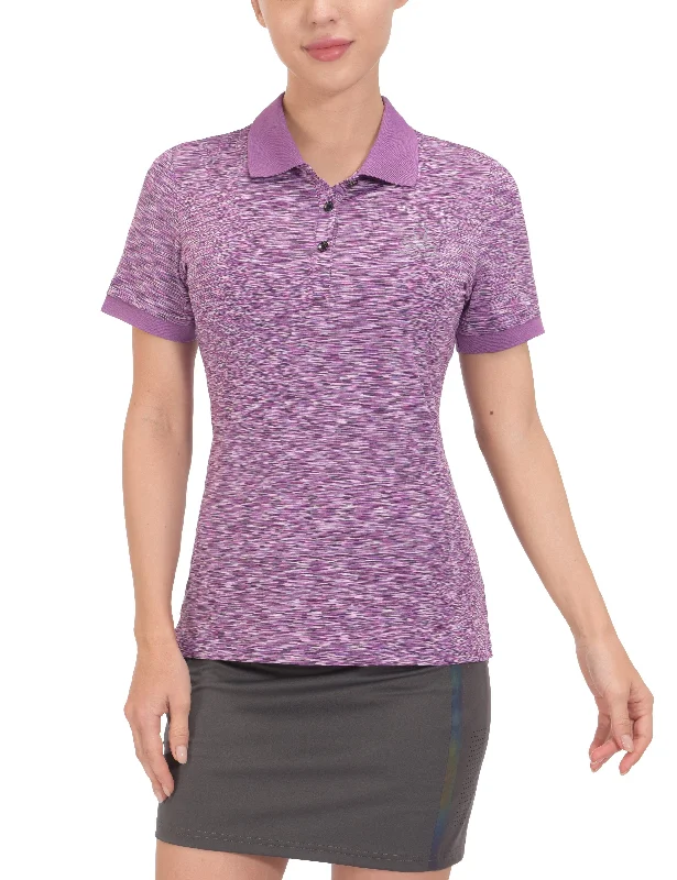 Wrinkle-resistant women's topsWomen's Quick Dry Stretch Short Sleeve Golf Polo Shirt