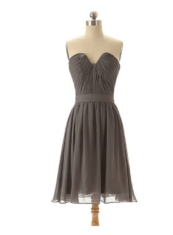 Autumn dresses for fall fashionGrey bridesmaid dresses chiffon bridesmaid dresses short bridesmaid dresses