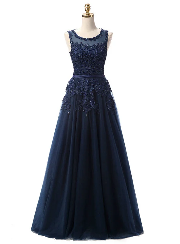 Checkered dresses for womenNavy Blue Lace Beading Scoop Sleeveless Bridesmaid Dress
