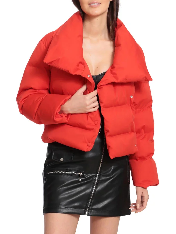 Womens Quilted Cold Weather Puffer Jacket