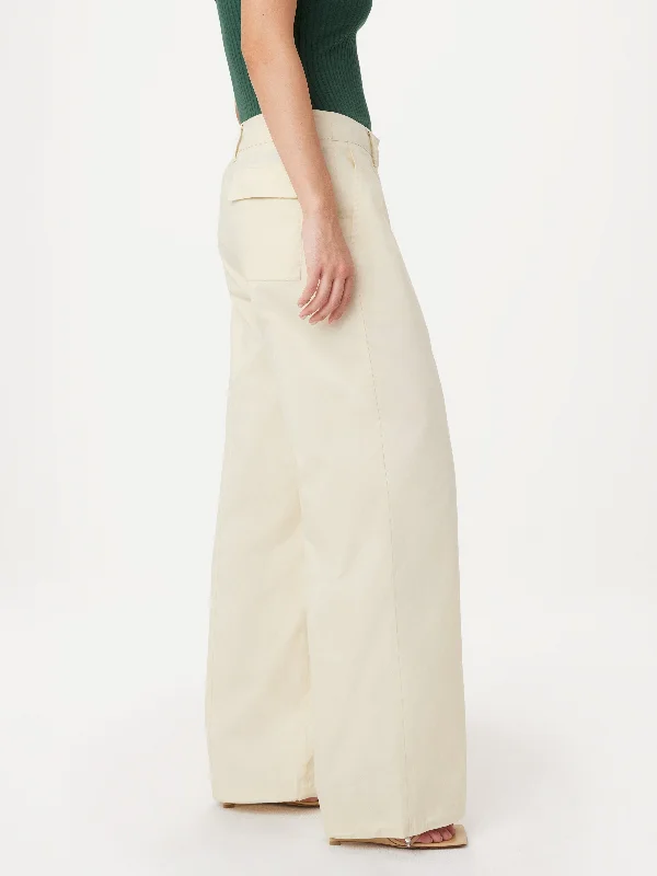 The Emma Parachute Wide Leg Pant in Fog