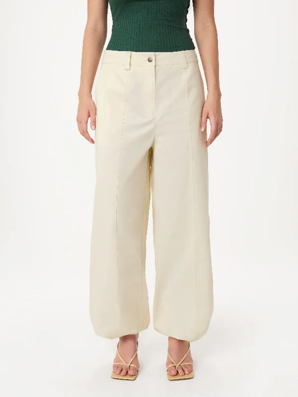 The Emma Parachute Wide Leg Pant in Fog