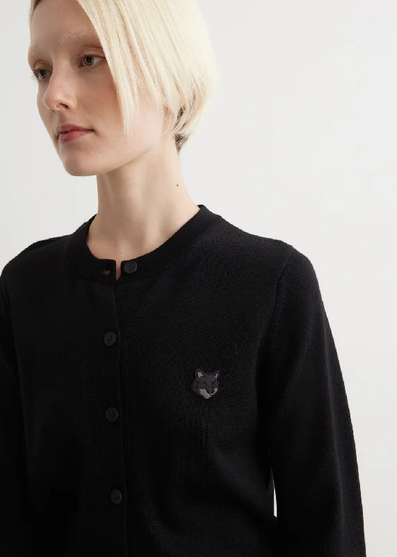 Bold Fox Head Patch Regular Cardigan