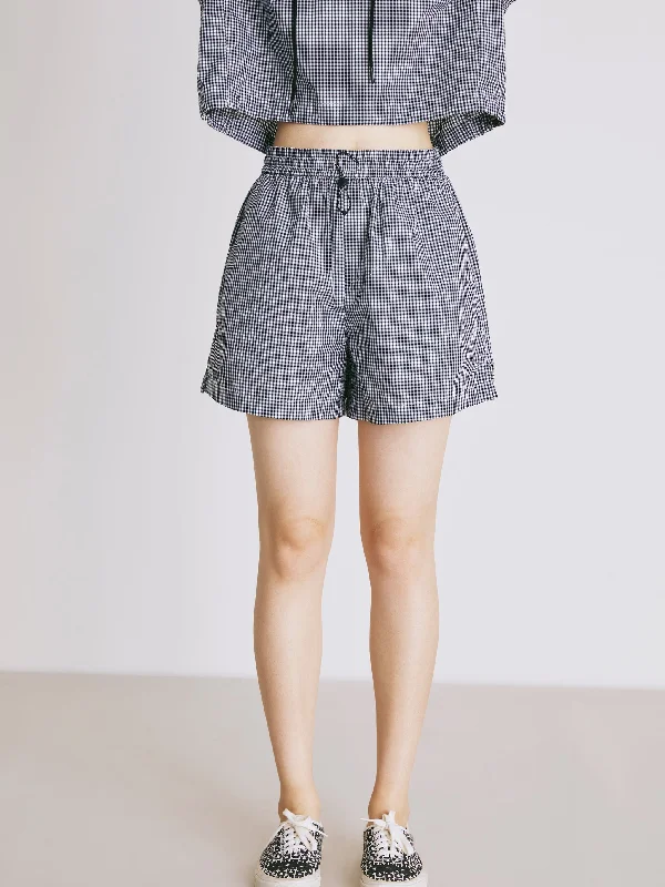 Fine Plaid Set-Shorts