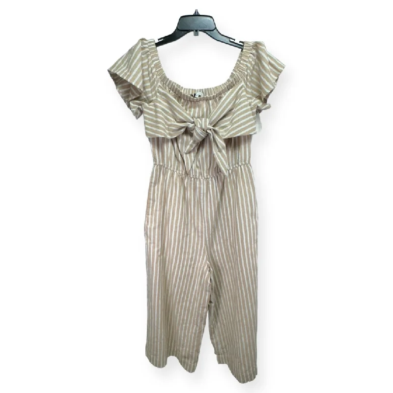 Striped Pattern Jumpsuit English Factory, Size M