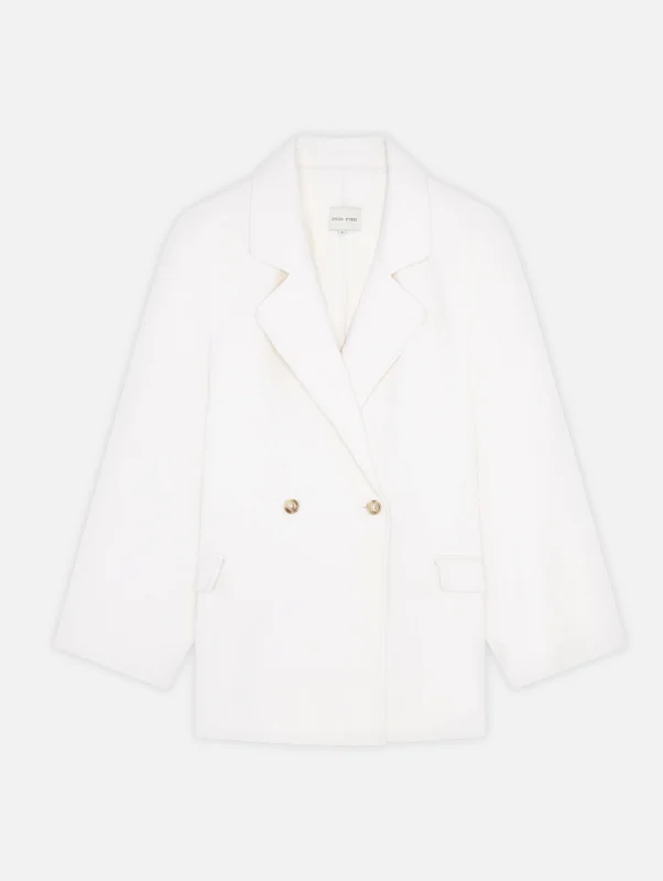 Gary Short Coat in Ivory