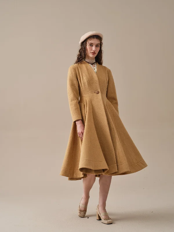 LITTLE WOMEN 22 | WOOL COAT IN GoldenRod