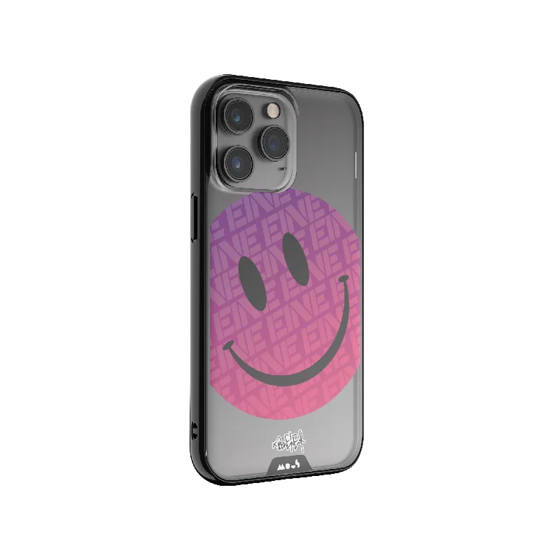 Ben Eine Pink Smiley MagSafe® Compatible Phone Case - Clarity 2.0