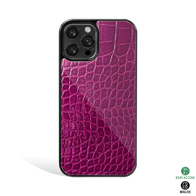 Croco Pink Phone Cover | Glass Case