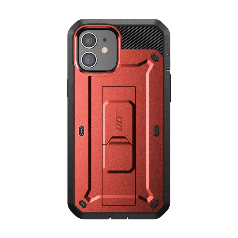 iPhone 12 mini 5.4 inch Unicorn Beetle Pro Rugged Case-Metallic Red