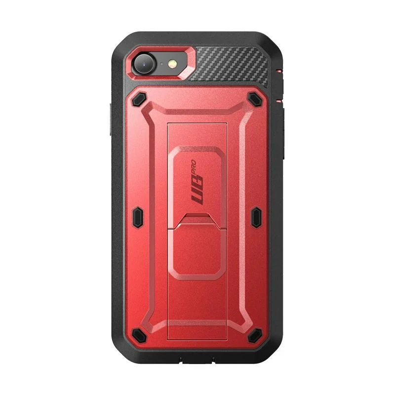 iPhone 7 / 8 Unicorn Beetle Pro Full-Body Case with Kickstand-Metallic Red