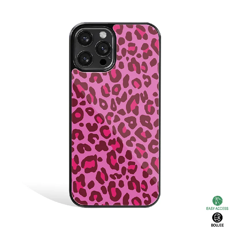 Leopard Pink Phone Cover | Glass Case