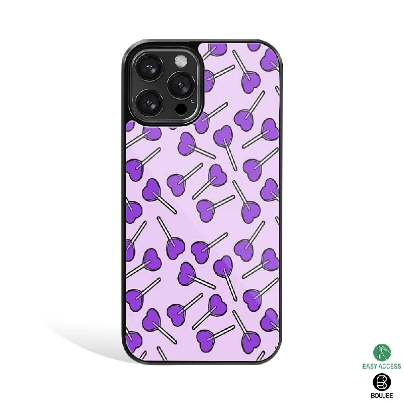 Lollipop Fusion Purple Phone Cover | Glass Case