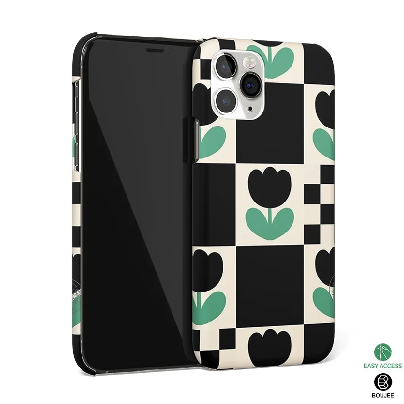 Minimalistic Flower Pattern Phone Cover | Matte Case