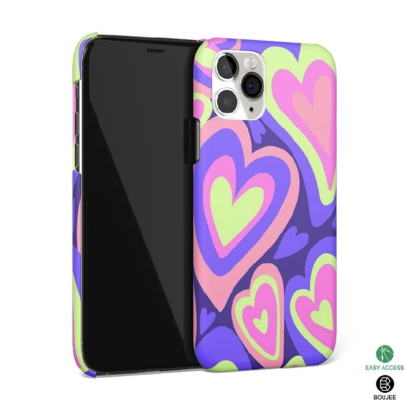 Multihued Hearts Phone Cover | Matte Case