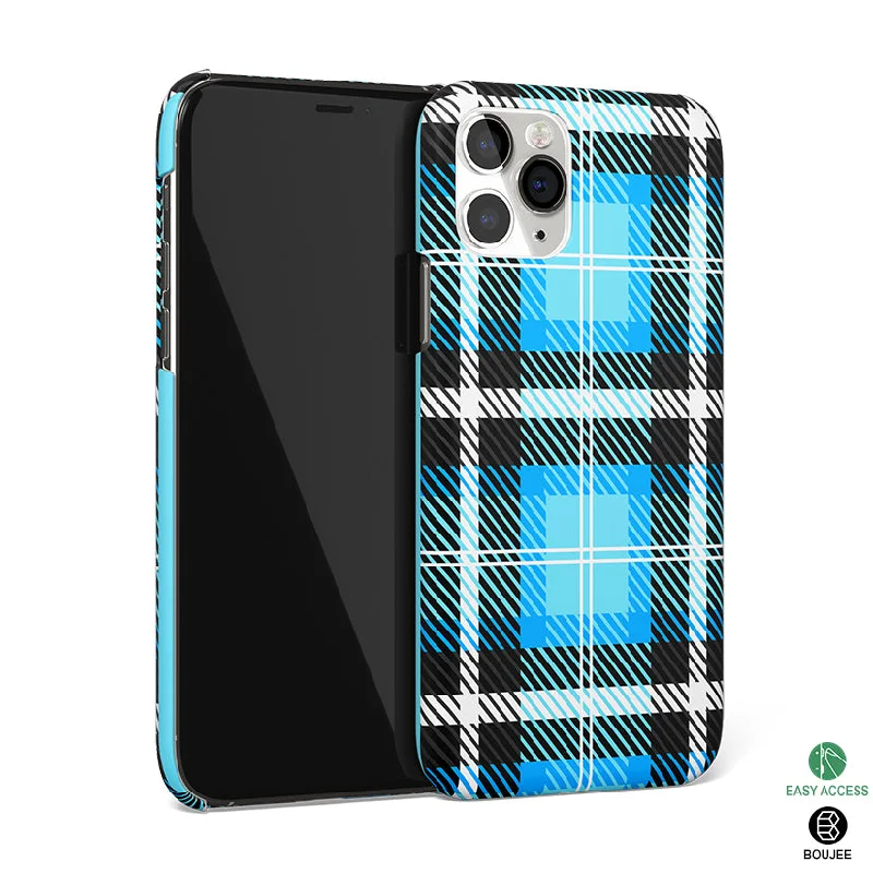 Plaid Blue Phone Cover | Matte Case