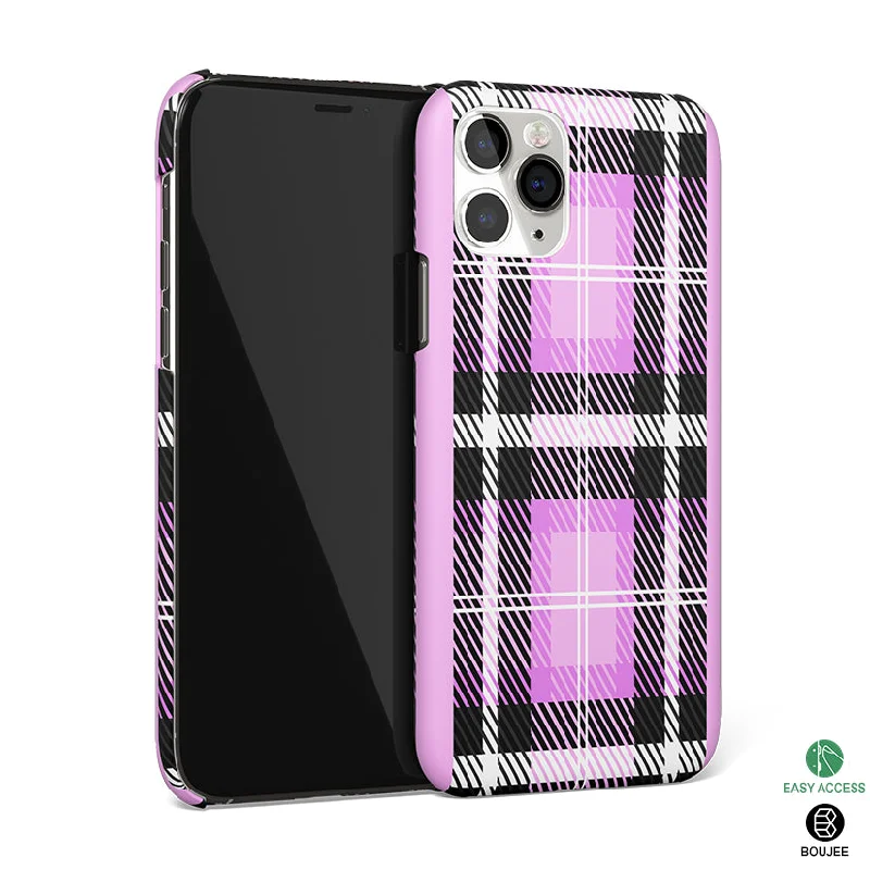 Plaid Purple Phone Cover | Matte Case