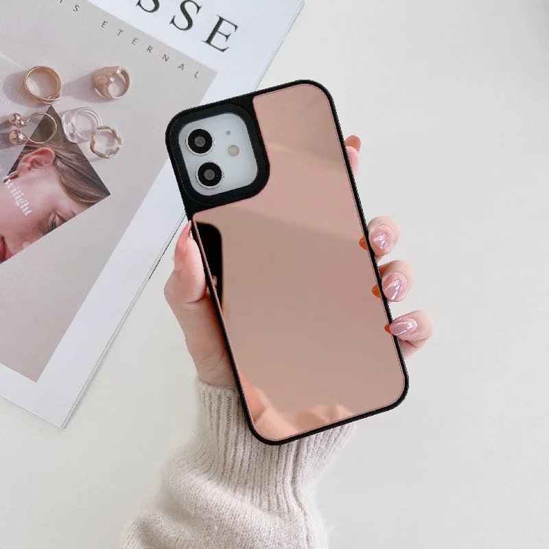 Reflective Mirror Case for iPhone ( Rose Gold )