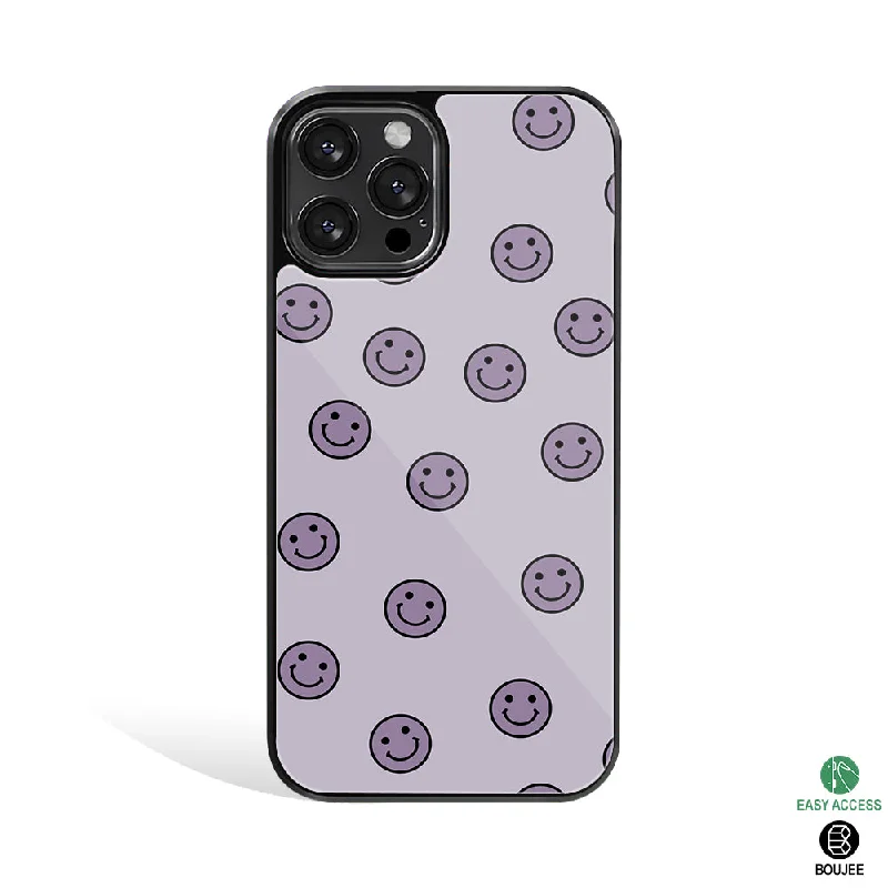 Smile Spectrum Purple Phone Cover | Glass Case