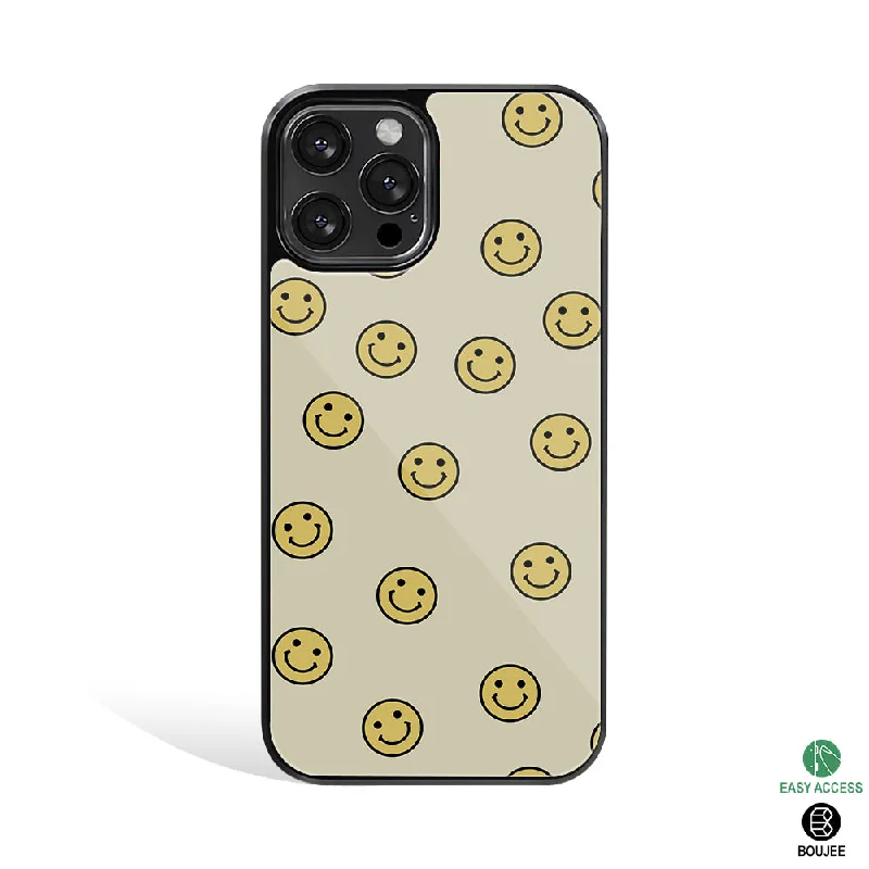 Smile Spectrum Yellow Phone Cover | Glass Case