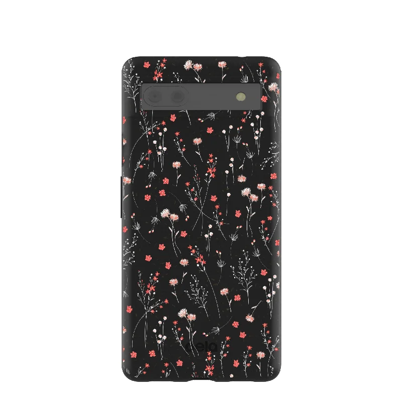 Black Night Garden Google Pixel 6a Case